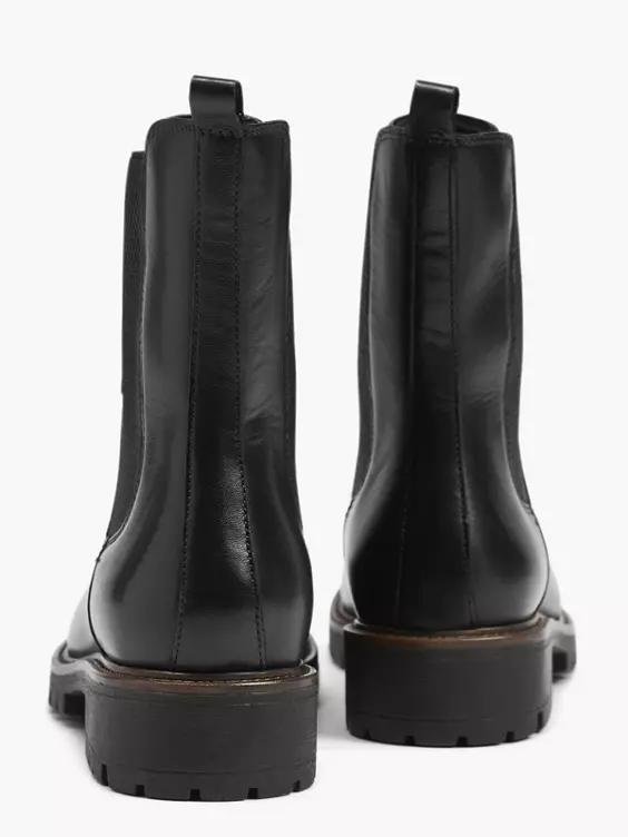 5th Avenue  Black Leather Chelsea Boot