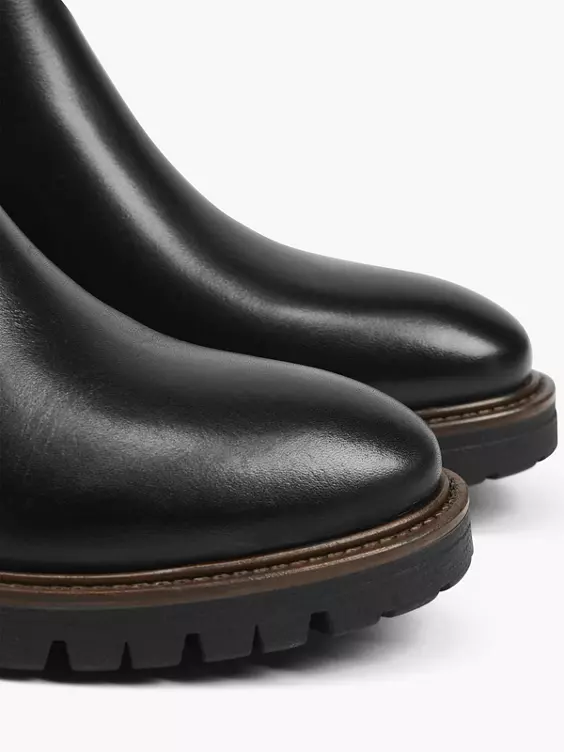 5th Avenue  Black Leather Chelsea Boot