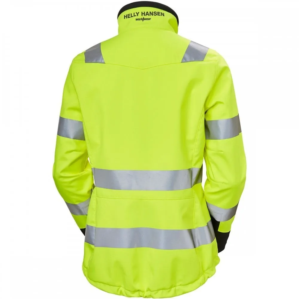 74098 Womens Luna Hi-Vis Softshell Jacket Yellow XS *One Size Only - Outlet Store*