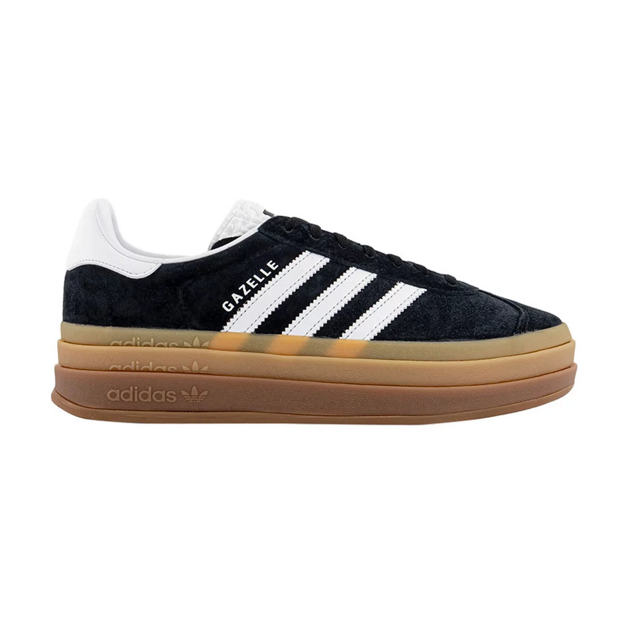 ADIDAS Gazelle Bold Trainers - BLACK WHITE