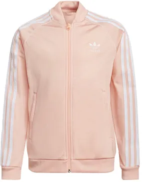 Adidas Originals Juniors Superstar Track Top Haze Coral White