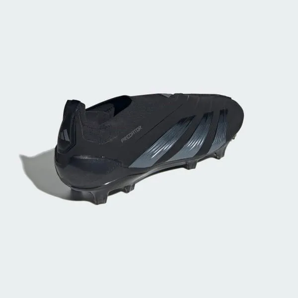 adidas Predator Elite Laceless FG Soccer Cleats | Base Black Pack