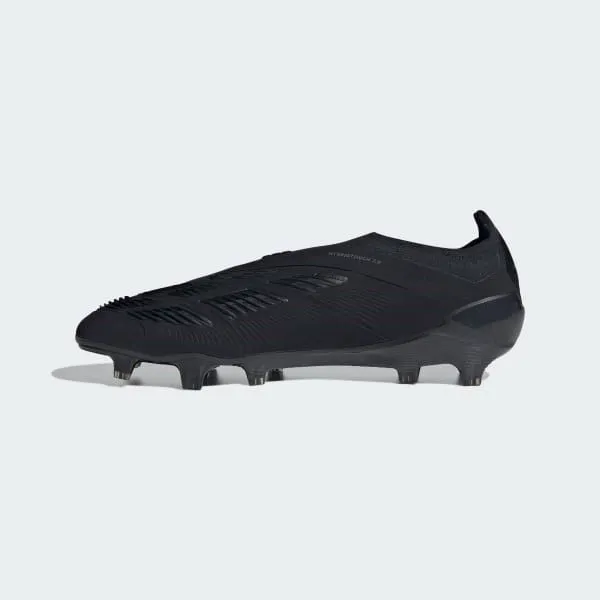 adidas Predator Elite Laceless FG Soccer Cleats | Base Black Pack