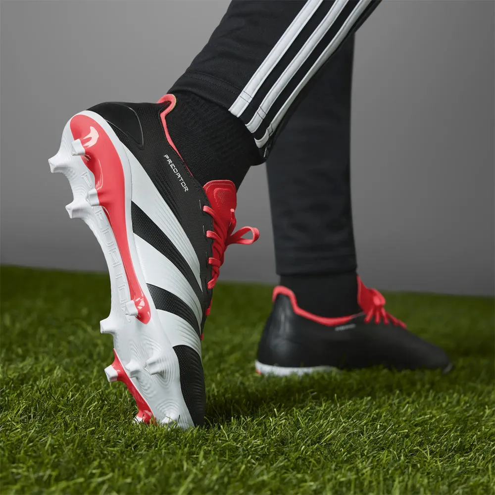 Adidas Predator League L FG Football Boots (Black/White/Solar Red)