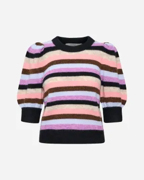 Alpha SS Multi Striped Pullover - Xenon Multi