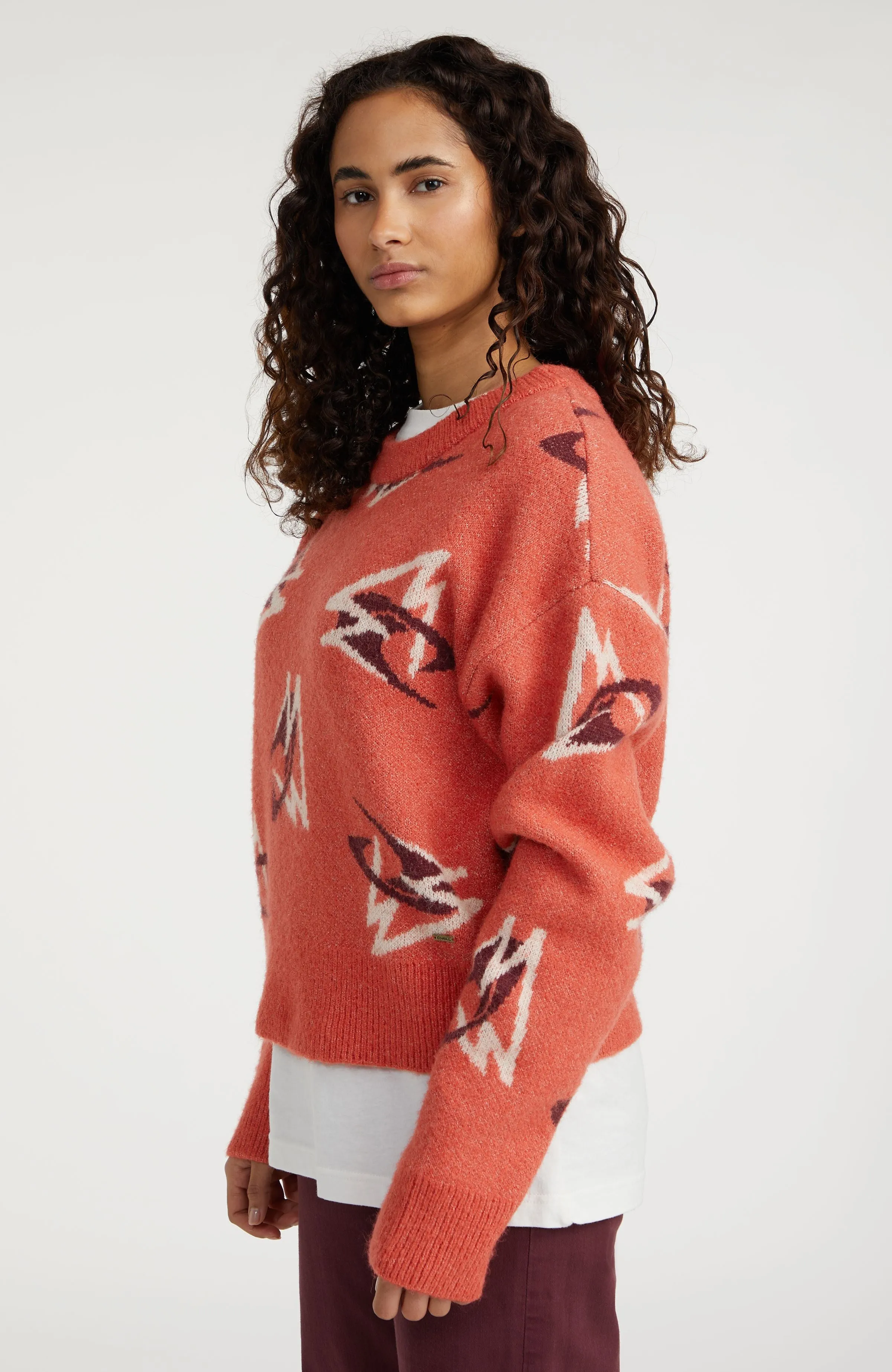 Anchorage Knit Pullover | Red Knit Mountains