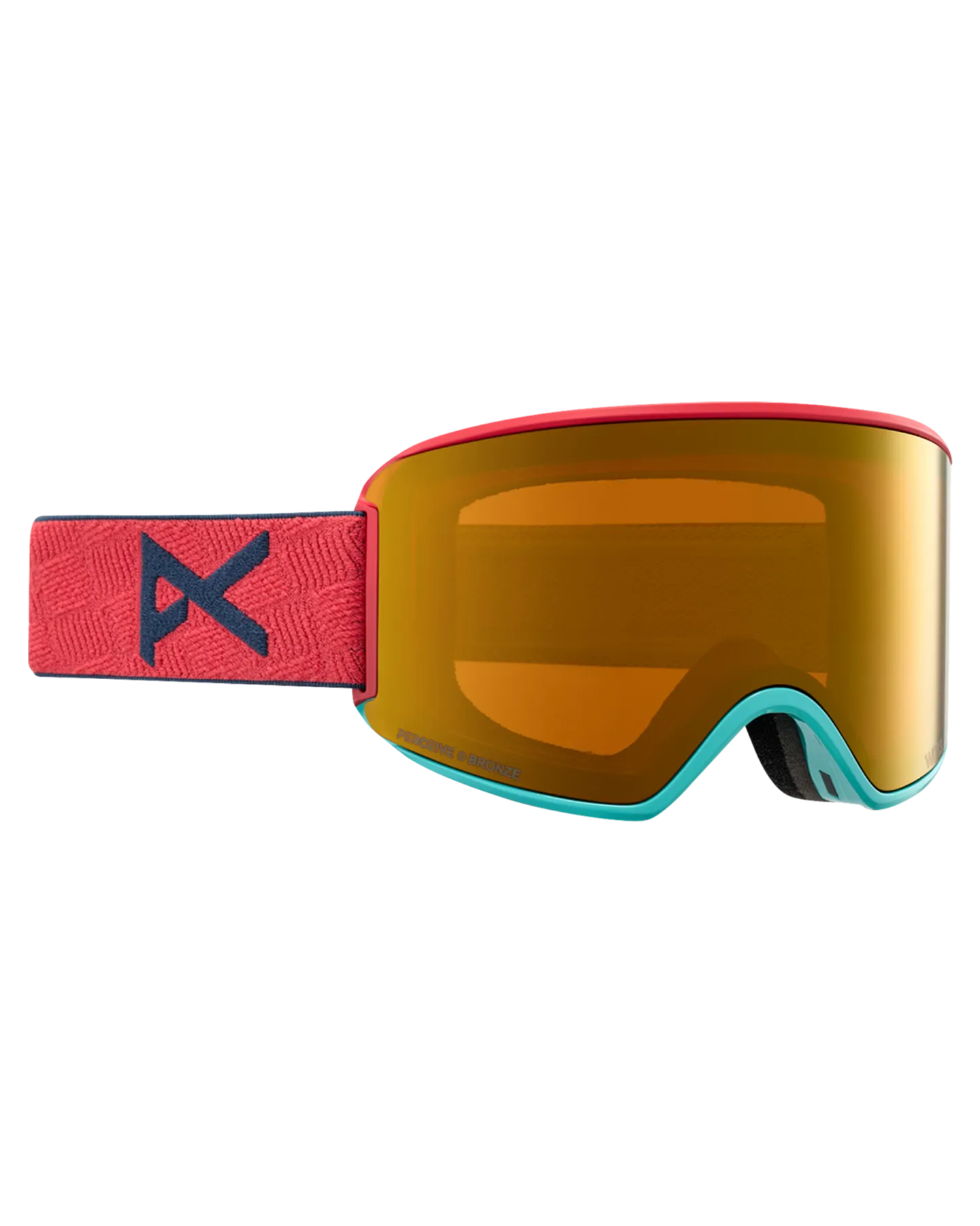 Anon WM3 Low Bridge Fit Snow Goggles + Bonus Lens + MFI - Coral / Perceive Sunny Bronze