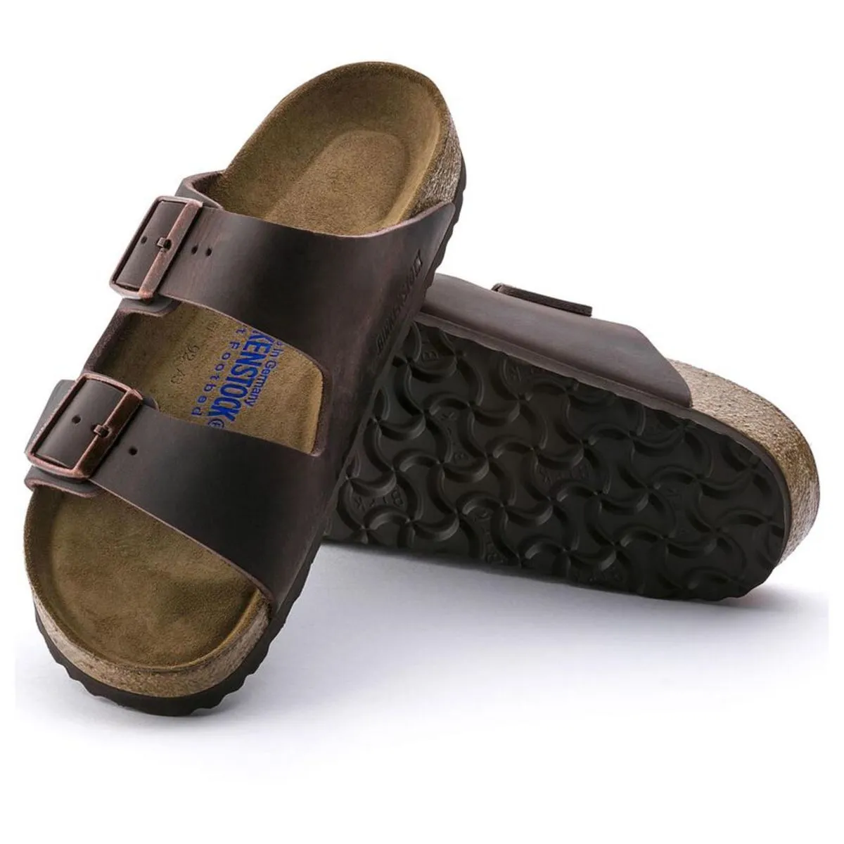 Arizona Suede Soft Footbed Narrow sandals - Habana