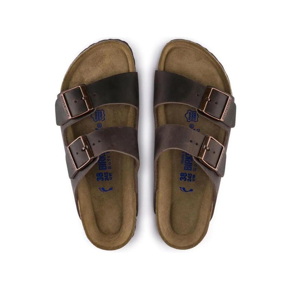 Arizona Suede Soft Footbed Narrow sandals - Habana