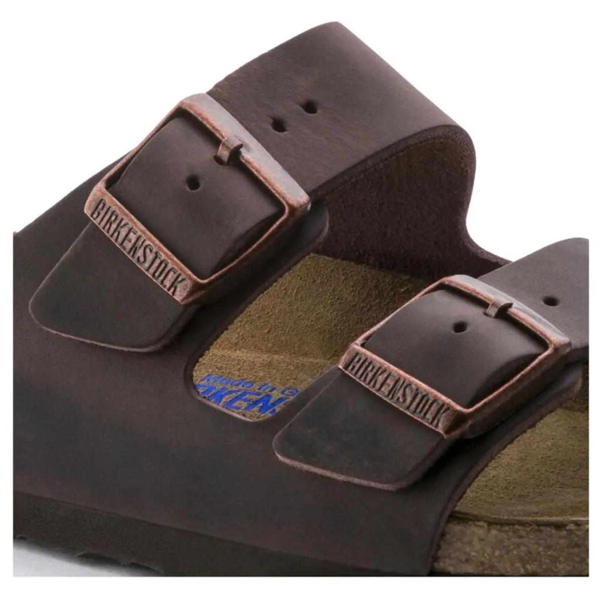 Arizona Suede Soft Footbed Narrow sandals - Habana