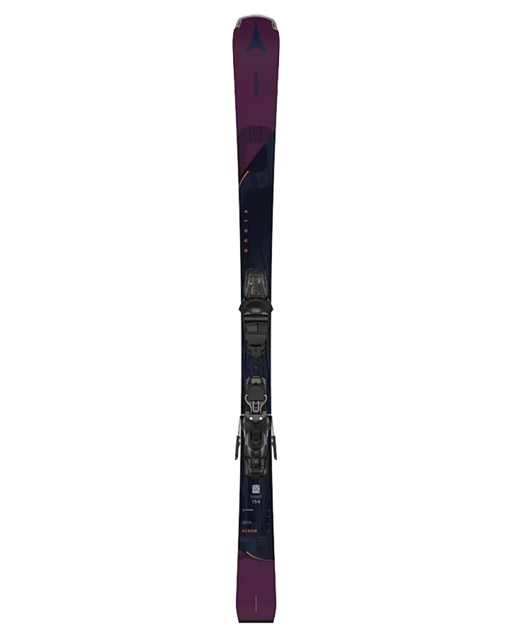 Atomic Cloud Q9 Women's Snow Skis + M10 GW Bindings - Black / Berry - 2024