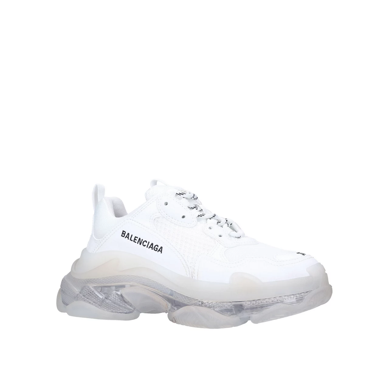 BALENCIAGA Triple S Clear Sole Trainers - White