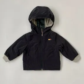 Bellerose Navy And Grey Reversible Waterproof Jacket: 2 Years