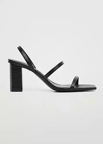 Black Trini Sandals by Mango | Look Again