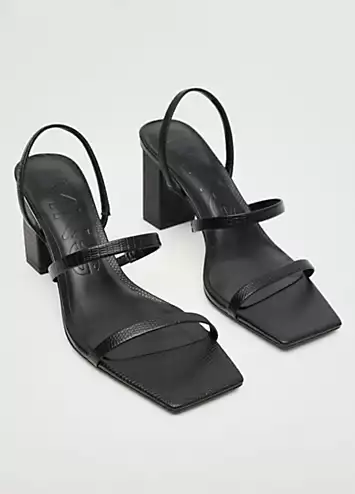 Black Trini Sandals by Mango | Look Again