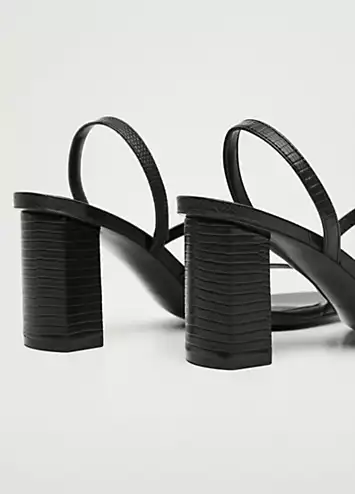 Black Trini Sandals by Mango | Look Again