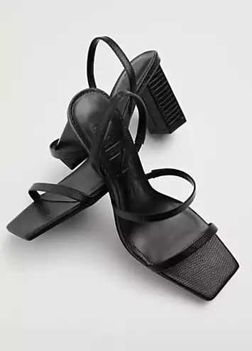 Black Trini Sandals by Mango | Look Again