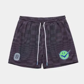 Blue Check Shorts