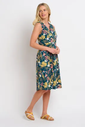 Botanical Jungle Wrap Dress