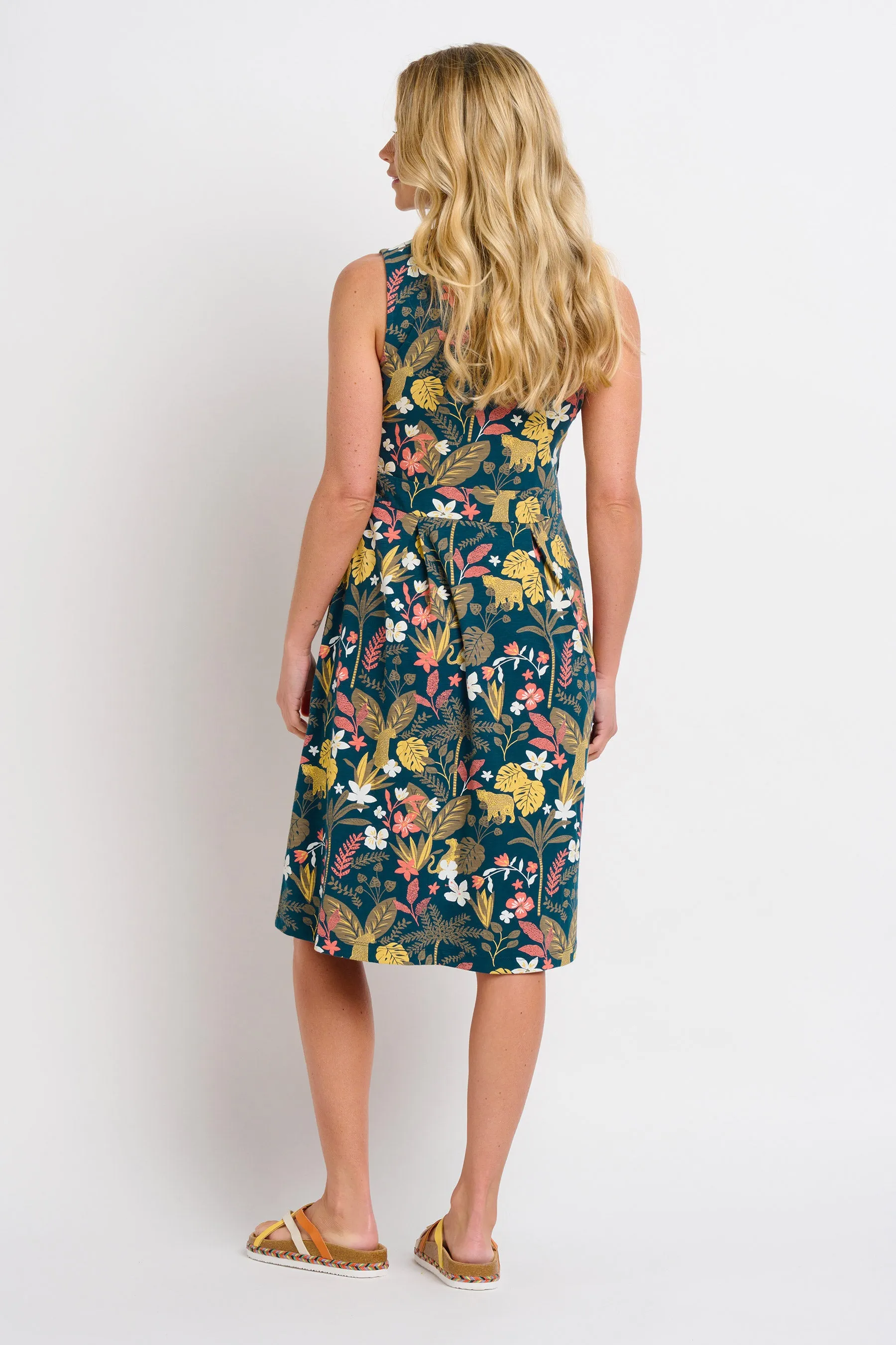 Botanical Jungle Wrap Dress