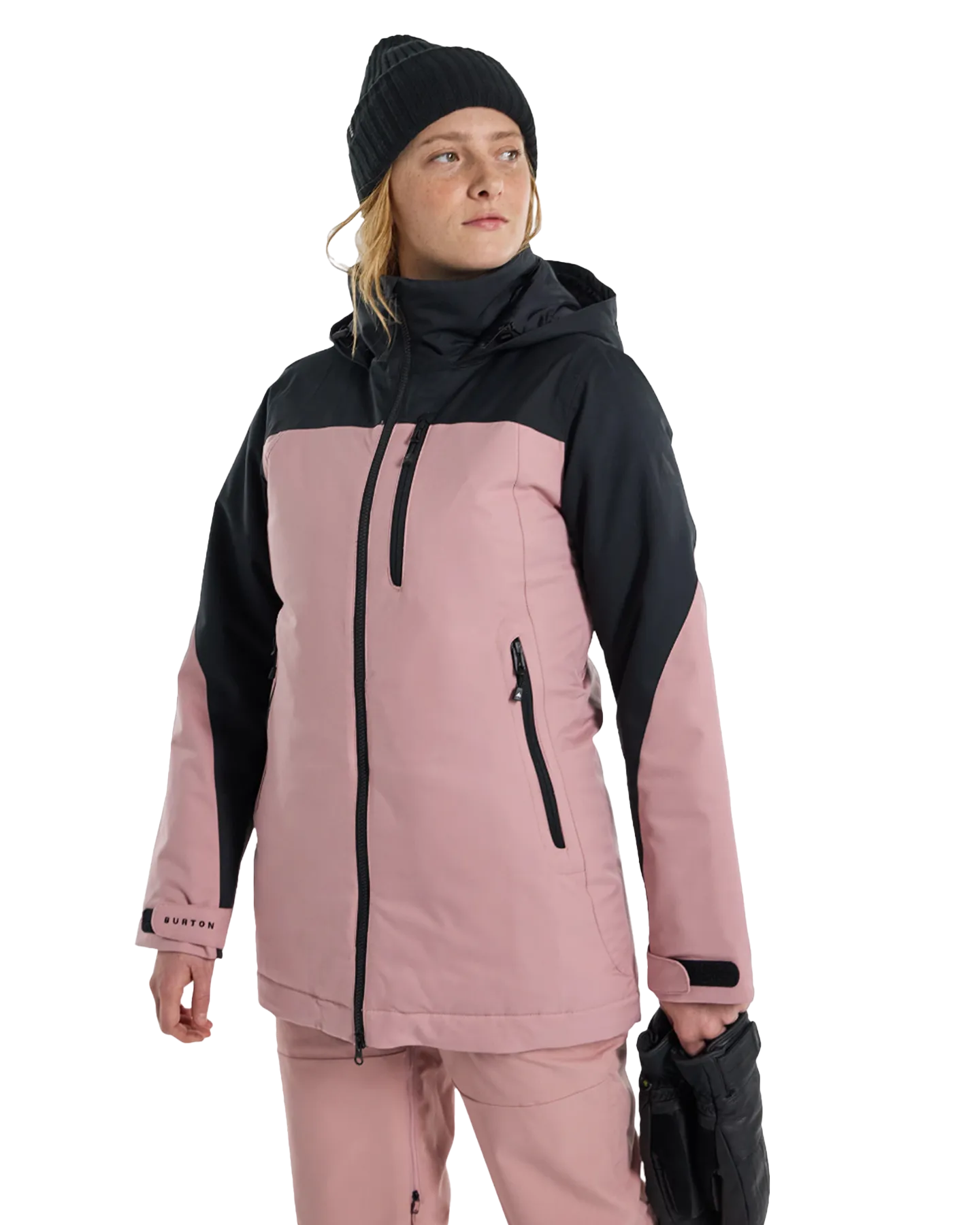 Burton Women's Lelah 2L Snow Jacket - True Black/Powder Blush