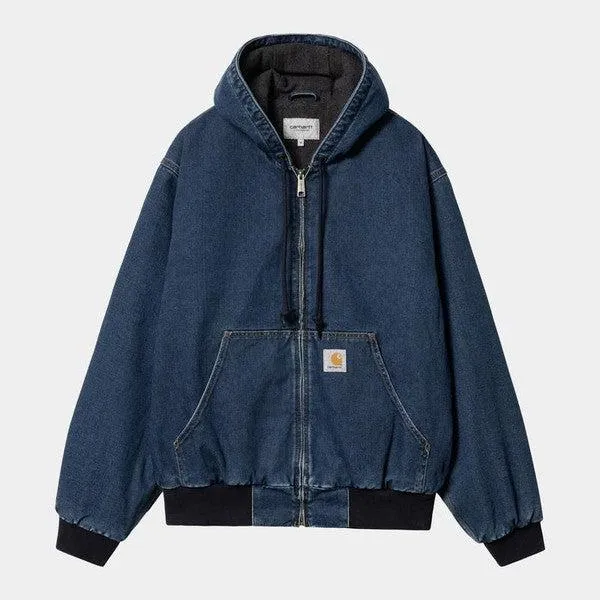 Carhartt WIP OG Active Jacket Winter Blue Stone Washed Denim