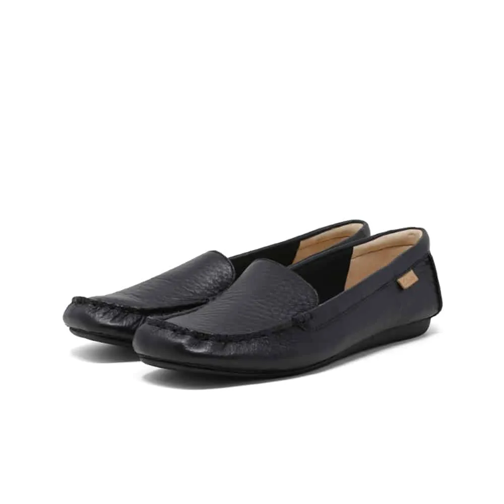 CLARKS Freckle Walk Moccasins Black Leather