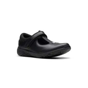 Clarks - Relda Gem T Bar 261783166f - F Fit (black Leather)