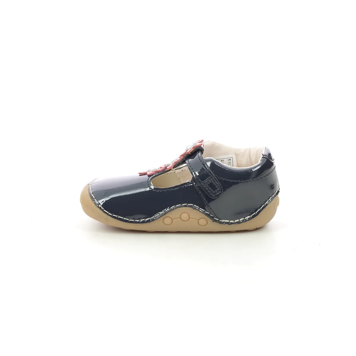 Clarks - Tiny Flower T 261625777g - G Fit (navy Patent)