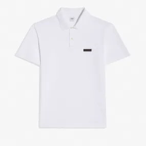 Classic Pique Leather Tab Polo