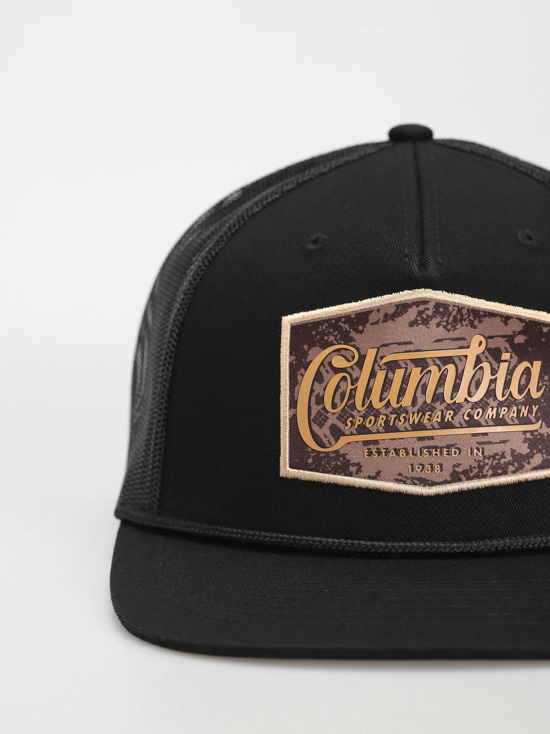 Columbia Flat Brim Snap Back Cap (black/landroamer)