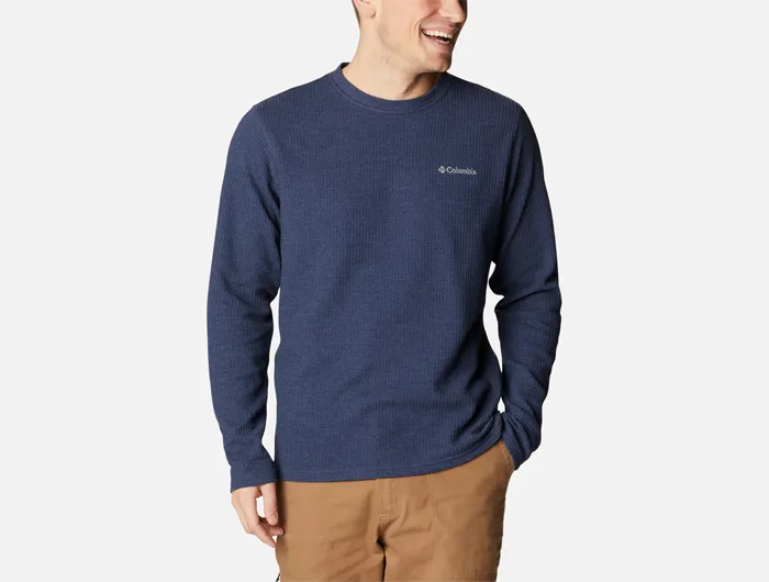 Columbia Men's Pine Peak II Waffle Long Sleeve Crew - FINAL SALE