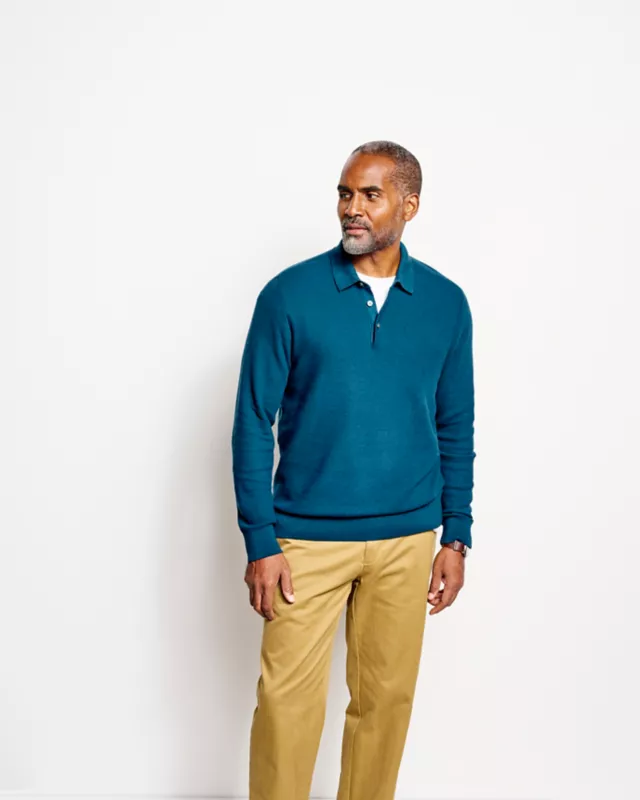 Cotton Cashmere Polo Shirt