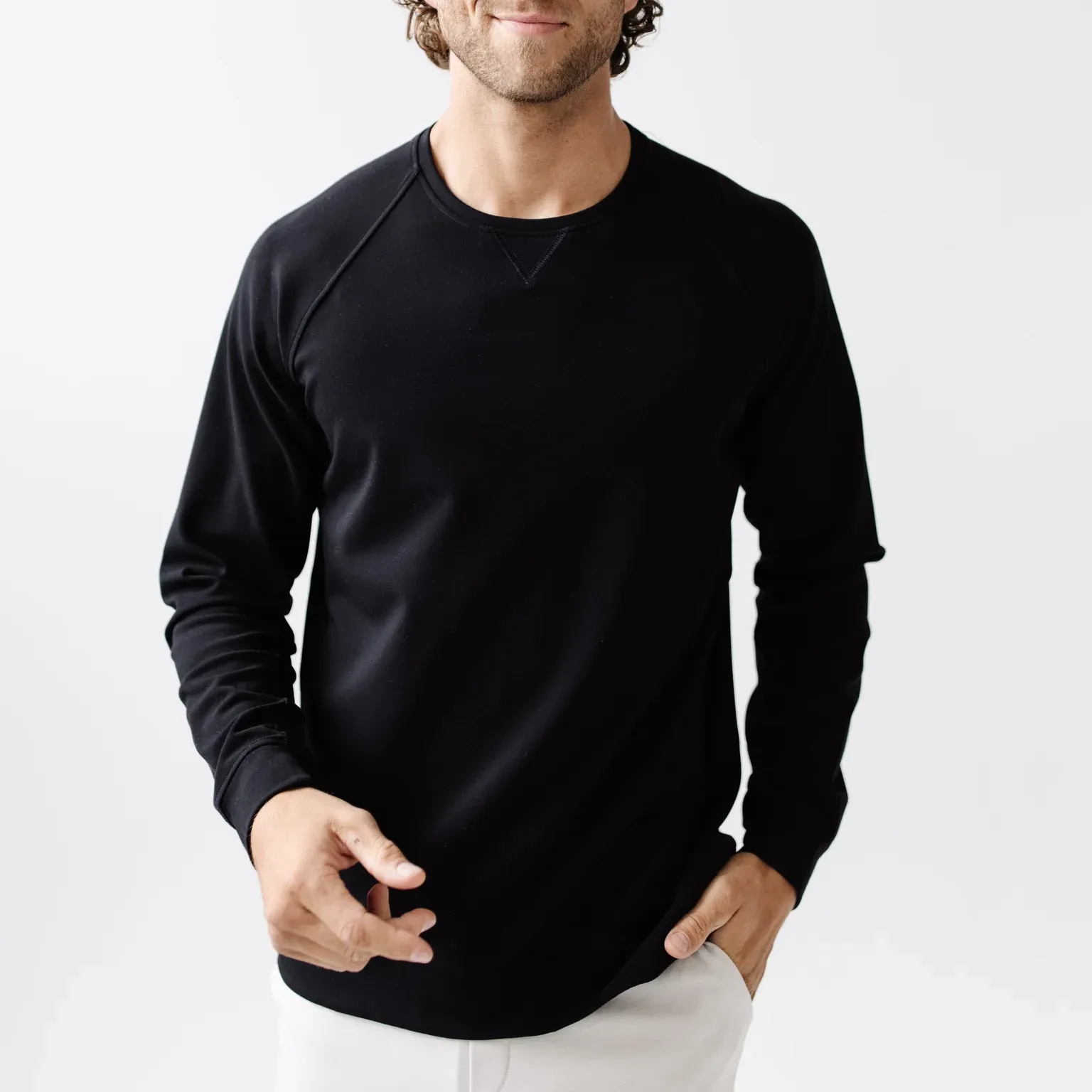 Cozy Earth Men's Bamboo Pullover Crew