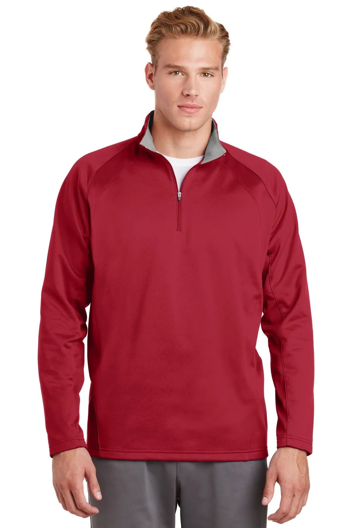 Custom Embroidered - Sport-Tek Sport-Wick Fleece 1/4-Zip Pullover.  F243