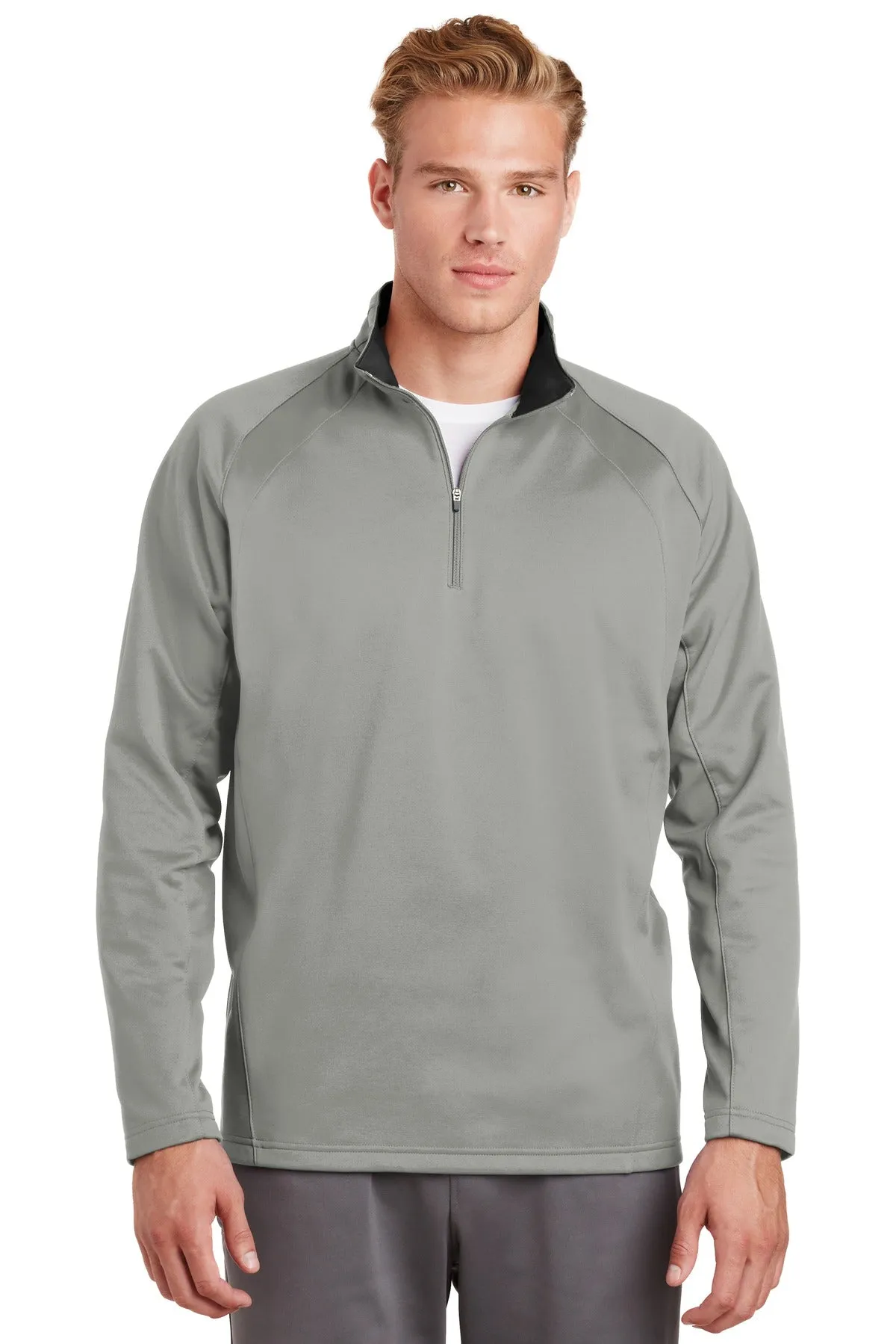 Custom Embroidered - Sport-Tek Sport-Wick Fleece 1/4-Zip Pullover.  F243