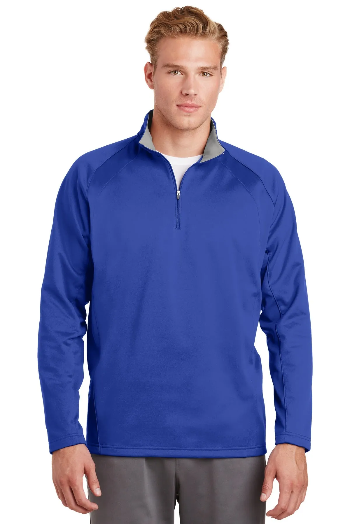 Custom Embroidered - Sport-Tek Sport-Wick Fleece 1/4-Zip Pullover.  F243