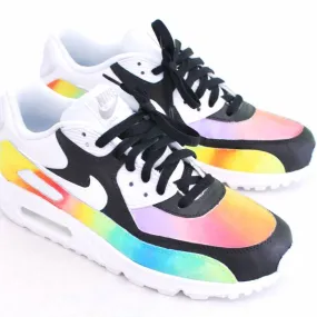 Custom hand-painted nike air max 90  'color blast'