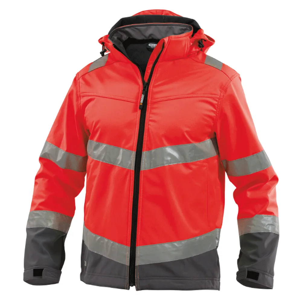 DASSY Malaga 300329 Hi-Vis Softshell Work Jacket Various Colours