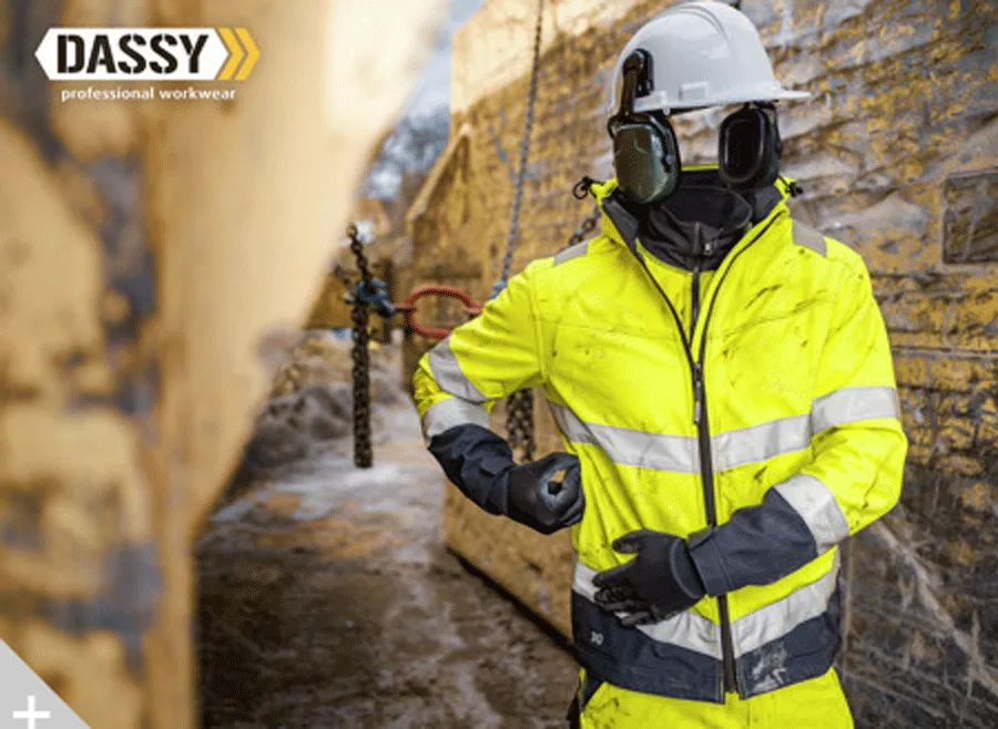 DASSY Malaga 300329 Hi-Vis Softshell Work Jacket Various Colours