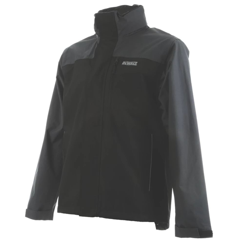 DeWalt Storm  Waterproof Jacket Black / Grey Medium 39-41" Chest - Screwfix