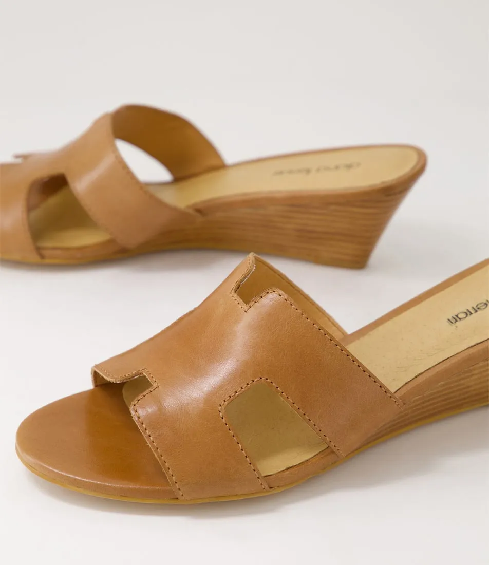 DIANA FERRARI Memmia Tan Natural Leather Sandals