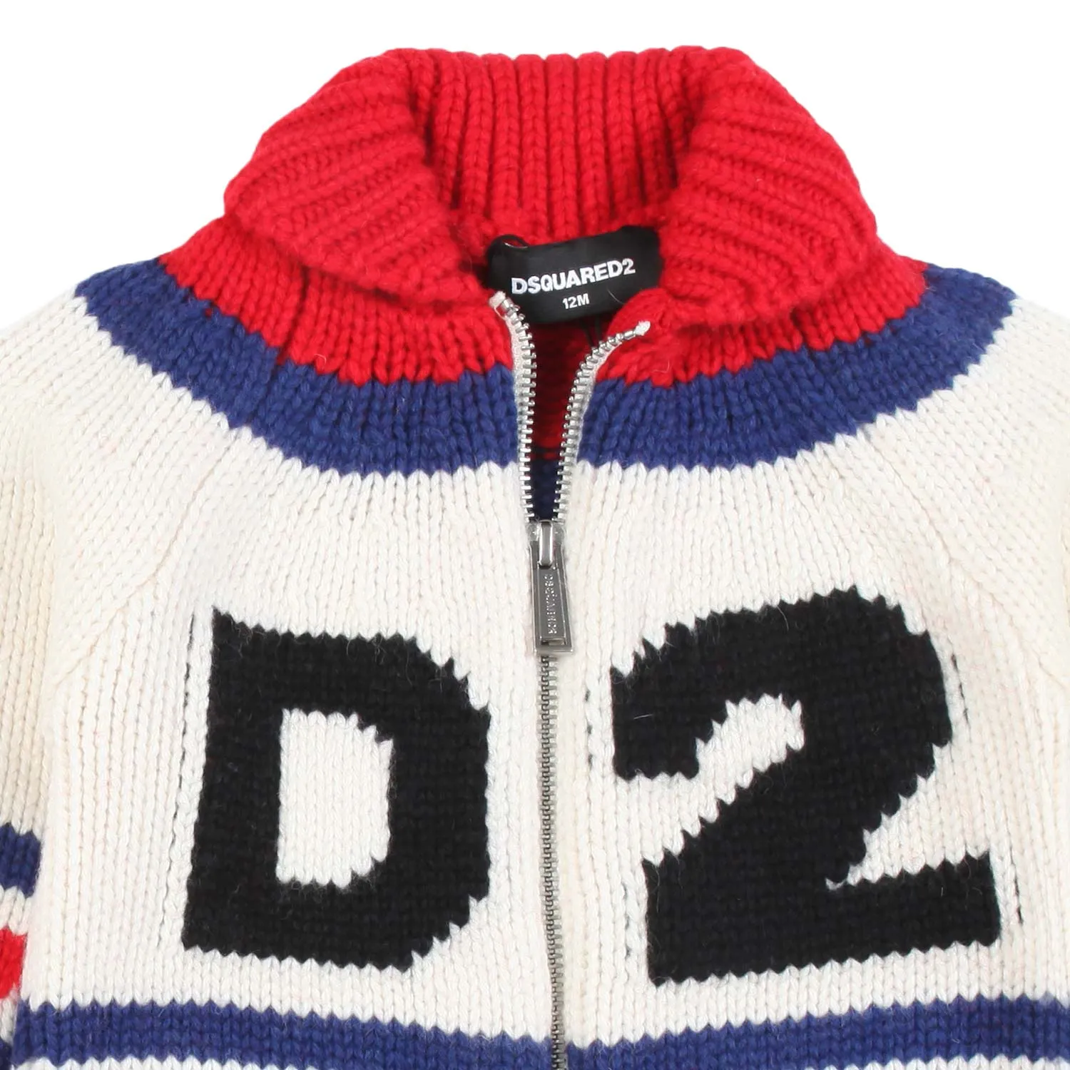 Dsquared2 Unisex Multicolor Baby Pullover With Zip