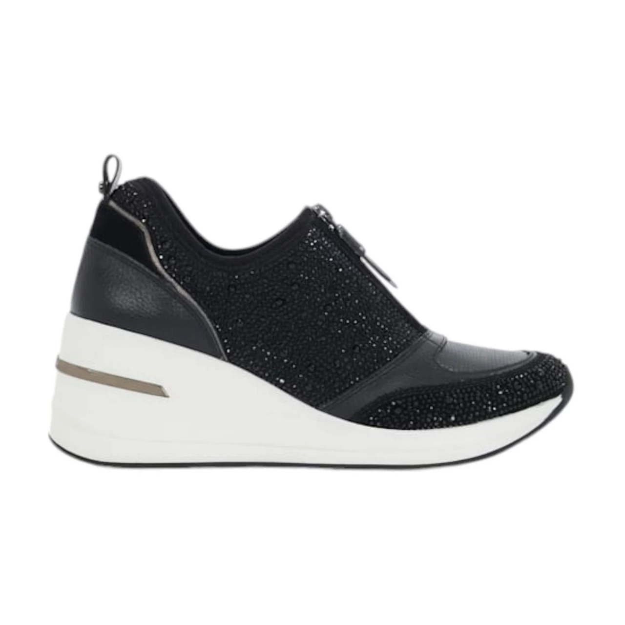 DUNE LONDON Elsha Embellished Platform Trainers - Black