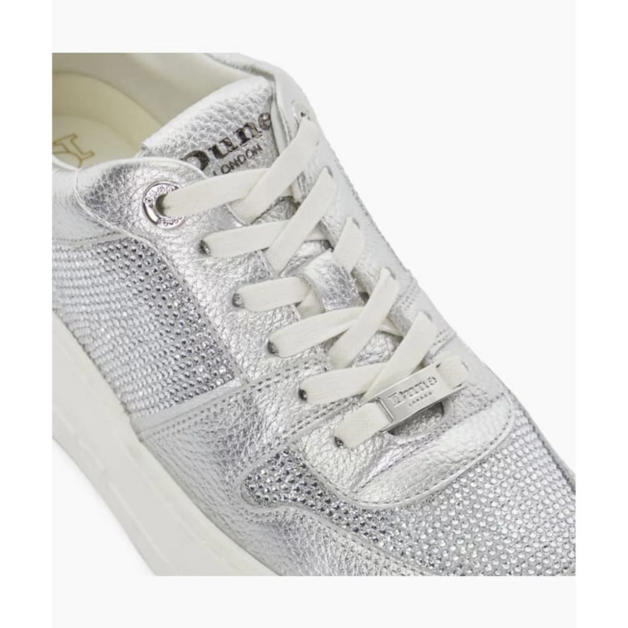 DUNE LONDON Evangelyn 2 Platform Trainers - Metallic