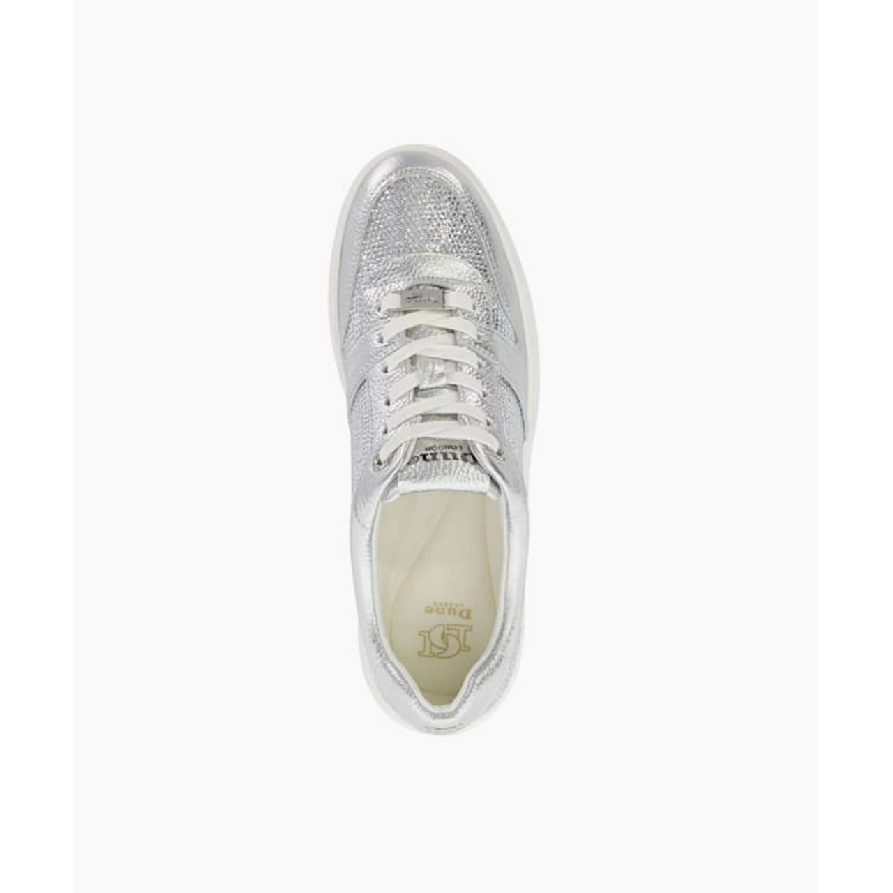 DUNE LONDON Evangelyn 2 Platform Trainers - Metallic