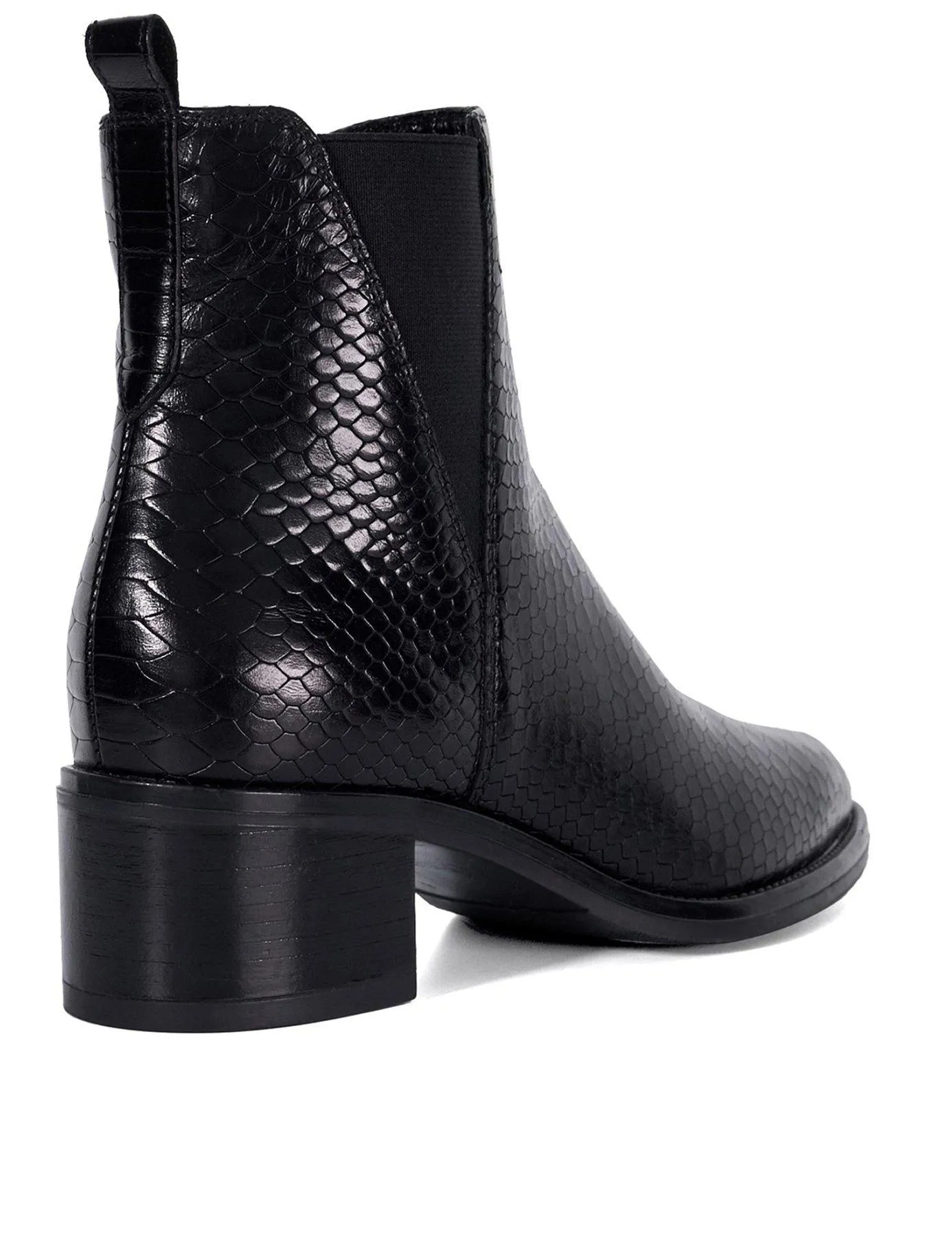 Dune London Pouring Textured Ankle Boot - Black