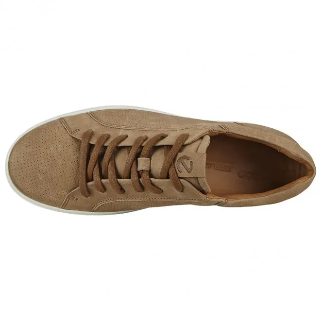 Ecco  Mens Soft 7 M Camel Lace Up Trainers 470264-02034