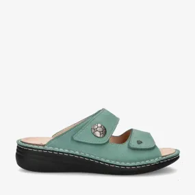 Finn Comfort Womens Moorea Sandals - Icegreen Nubuk