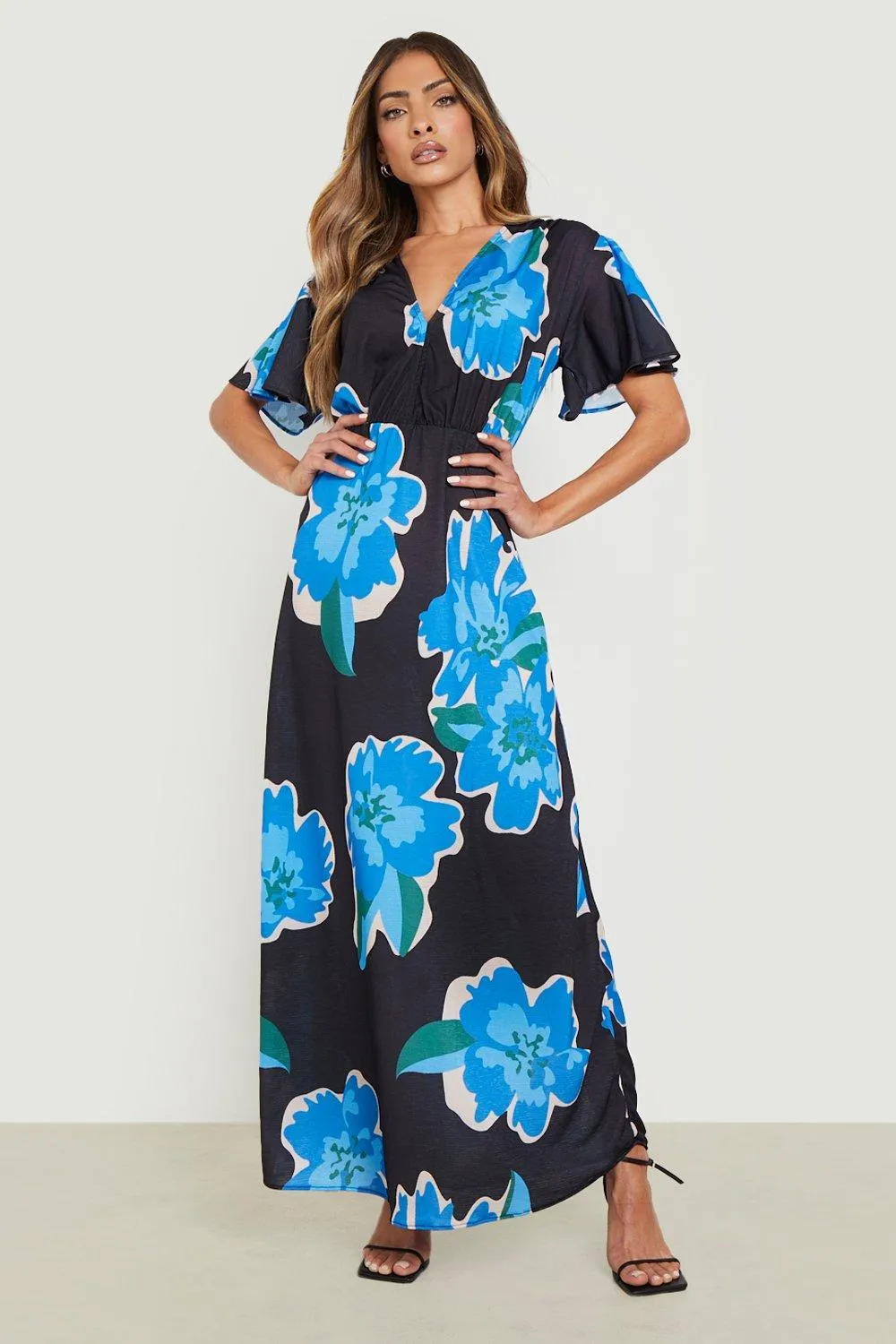 Floral Wrap Maxi Dress